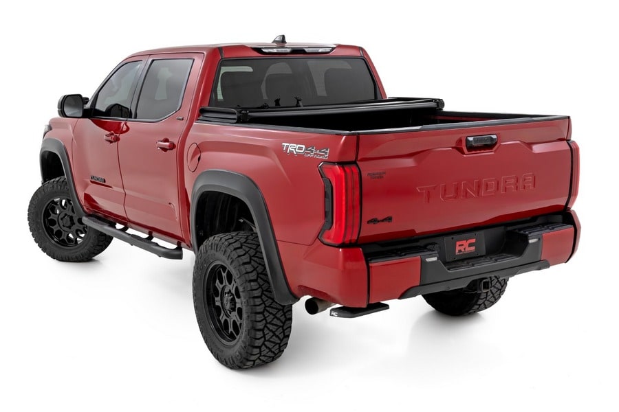 Трубчатые подножки, кабина CrewMax, Toyota Tundra III, Rough Country — фото 3