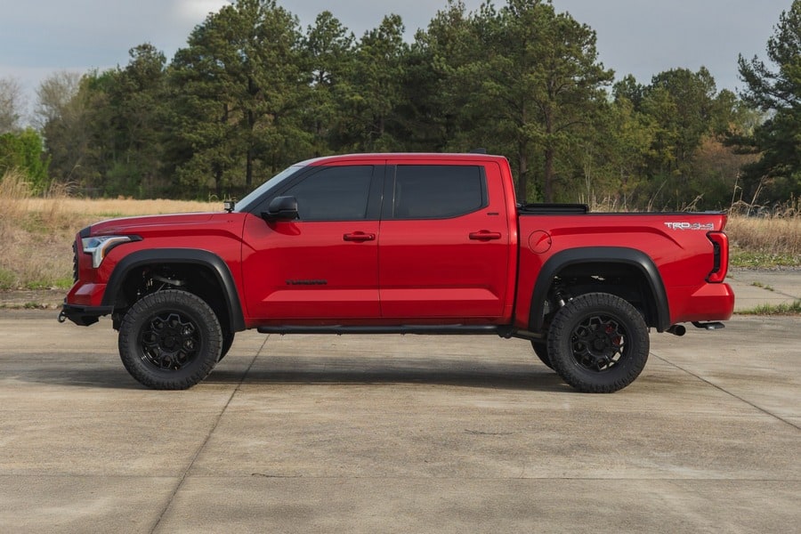 Трубчатые подножки, кабина CrewMax, Toyota Tundra III, Rough Country — фото 6