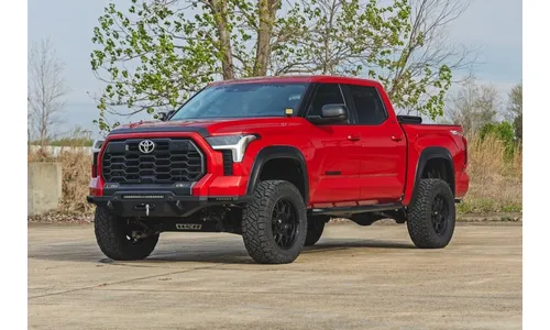 Трубчатые подножки, кабина CrewMax, Toyota Tundra III, Rough Country — фото 7