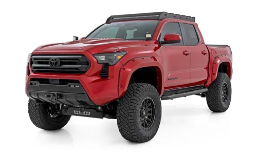 Трубчатые подножки, кабина Double Cab, Toyota Tacoma IV, Rough Country — фото 2