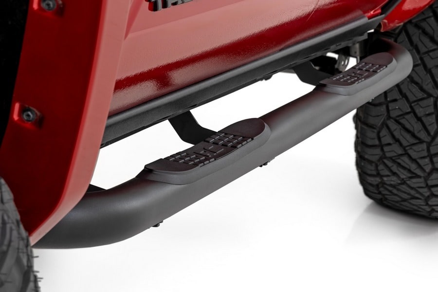 Трубчатые подножки, кабина Double Cab, Toyota Tacoma IV, Rough Country — фото 4