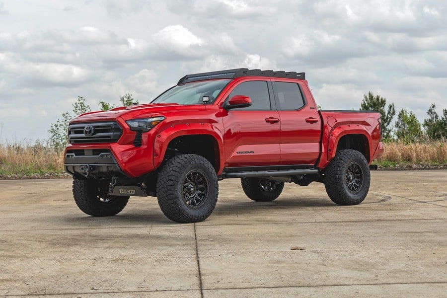 Трубчатые подножки, кабина Double Cab, Toyota Tacoma IV, Rough Country — фото 7