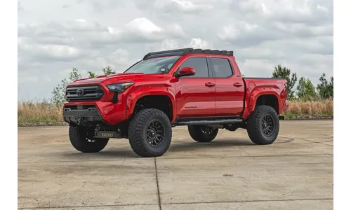 Трубчатые подножки, кабина Double Cab, Toyota Tacoma IV, Rough Country — фото 7