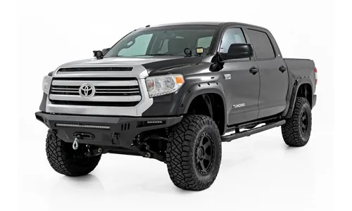 Трубчатые подножки, кабина CrewMax, Toyota Tundra (2007–2021), Rough Country — фото 2