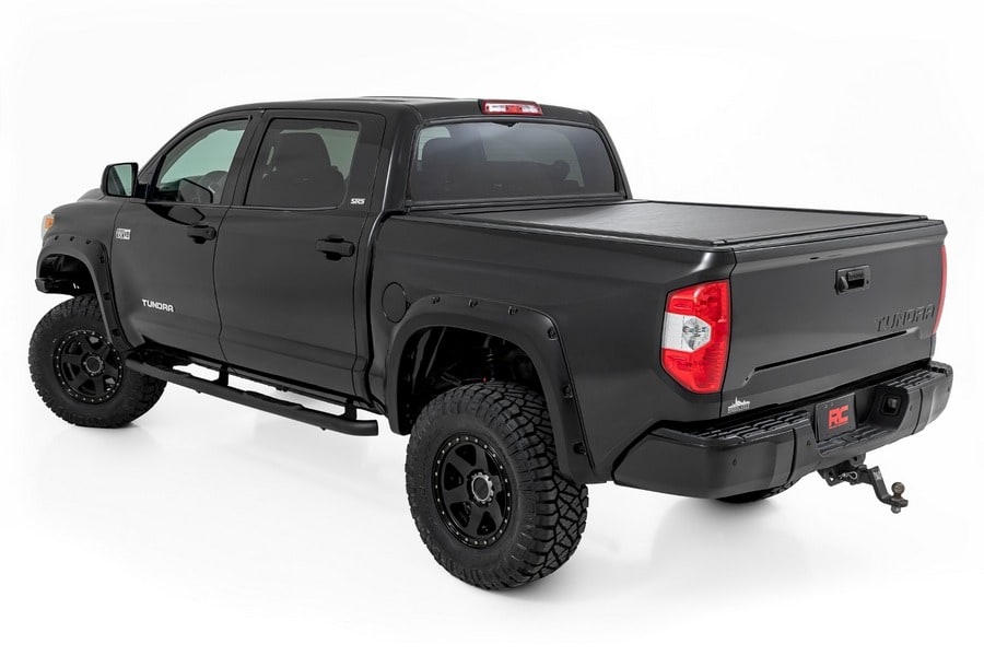 Трубчатые подножки, кабина CrewMax, Toyota Tundra (2007–2021), Rough Country — фото 3