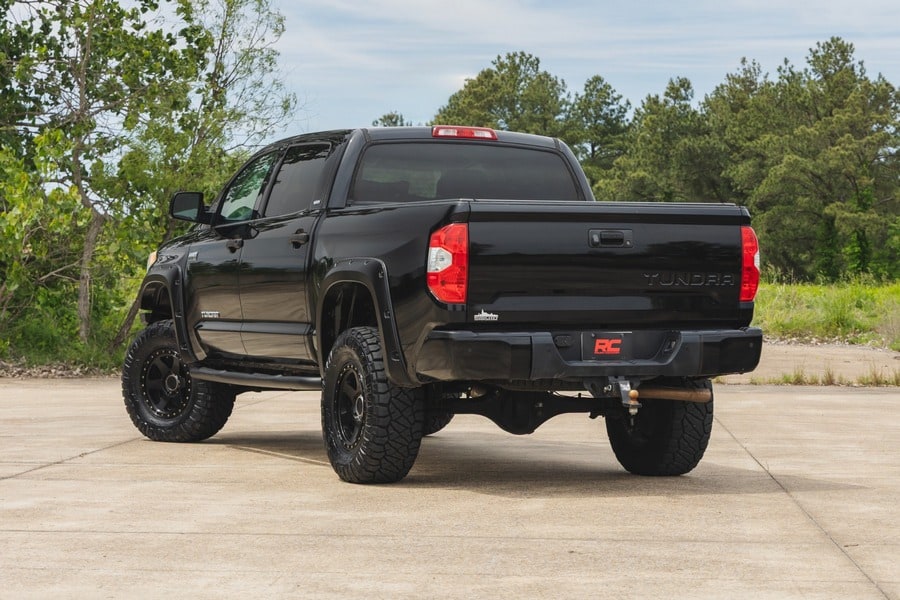 Трубчатые подножки, кабина CrewMax, Toyota Tundra (2007–2021), Rough Country — фото 7