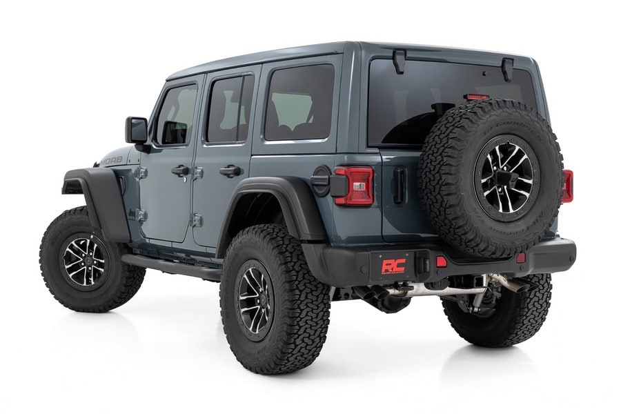 Трубчатые подножки, 4 двери, Jeep Wrangler JL, Rough Country — фото 3