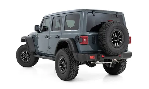 Трубчатые подножки, 4 двери, Jeep Wrangler JL, Rough Country — фото 3