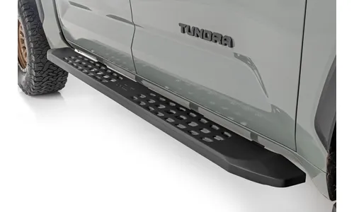 Боковые подножки RPT2, кабина Crew Cab, чёрные, Toyota Tundra III, Rough Country — фото 1