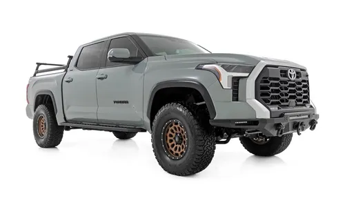 Боковые подножки RPT2, кабина Crew Cab, чёрные, Toyota Tundra III, Rough Country — фото 2