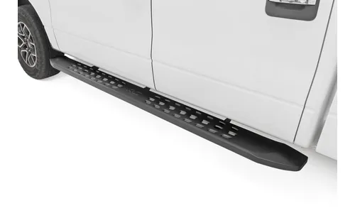 Боковые подножки RPT2, кабина Crew Cab, чёрные, Ford F-150 (2009–2014), Rough Country — фото 1