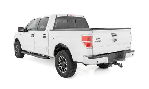 Боковые подножки RPT2, кабина Crew Cab, чёрные, Ford F-150 (2009–2014), Rough Country — фото 2