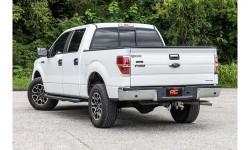 Боковые подножки RPT2, кабина Crew Cab, чёрные, Ford F-150 (2009–2014), Rough Country — фото 4