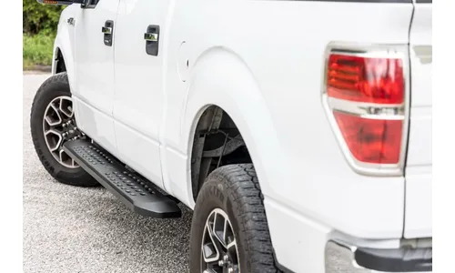 Боковые подножки RPT2, кабина Crew Cab, чёрные, Ford F-150 (2009–2014), Rough Country — фото 7