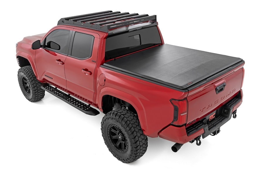 Боковые подножки RPT2, кабина Double Cab, чёрные, Toyota Tacoma IV, Rough Country — фото 4