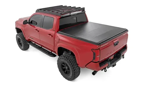 Боковые подножки RPT2, кабина Double Cab, чёрные, Toyota Tacoma IV, Rough Country — фото 4