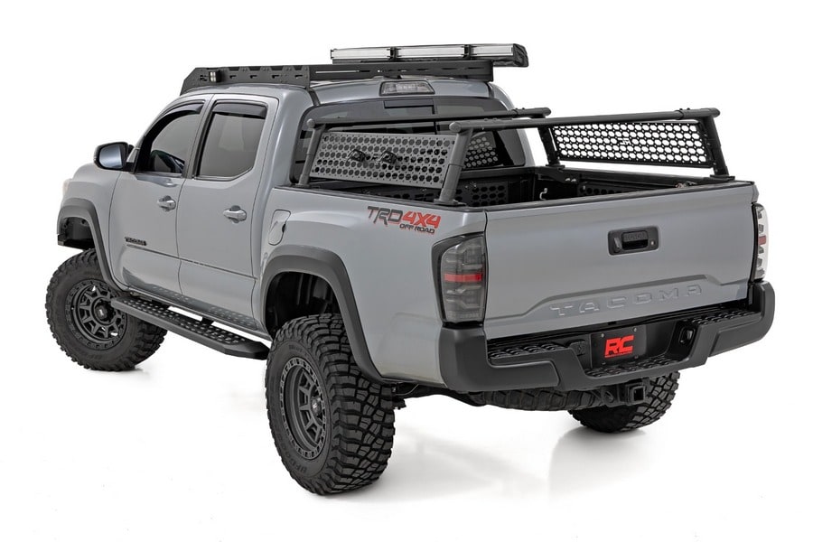 Боковые подножки RPT2, кабина Double Cab, чёрные, Toyota Tacoma III, Rough Country — фото 3