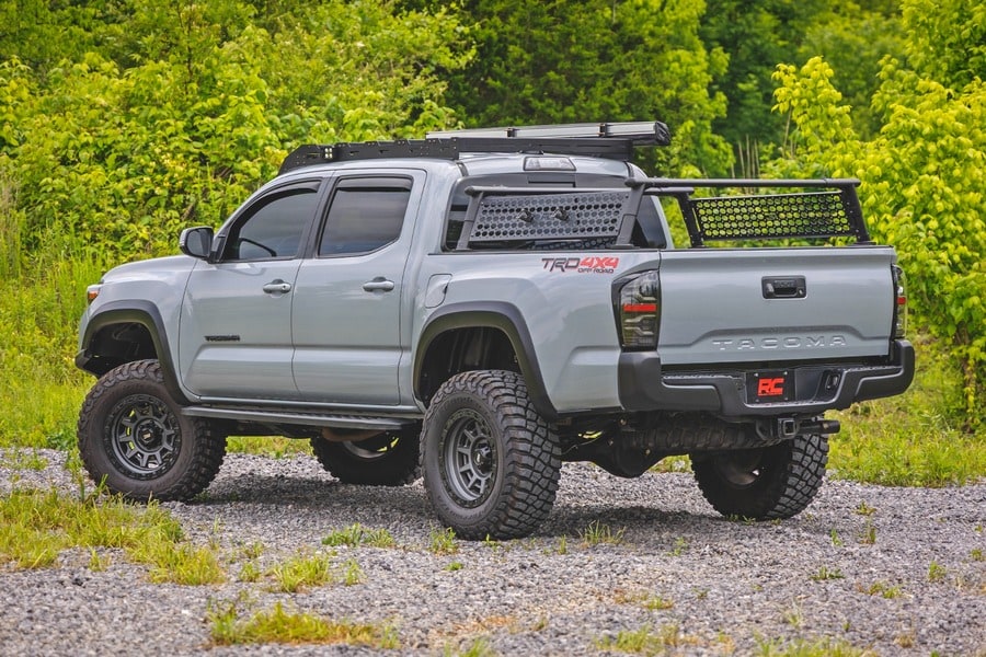 Боковые подножки RPT2, кабина Double Cab, чёрные, Toyota Tacoma III, Rough Country — фото 7