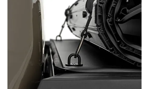 Жёсткая сворачиваемая крышка грузовой платформы, грузовая платформа 1 524 мм (5 футов), Ford Ranger T6.2, Rough Country — фото 5