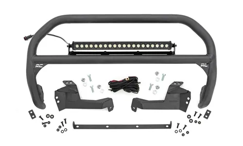Передняя защитная дуга, свет серии Black, Ford Bronco Sport (2021–2024), Rough Country — фото 2