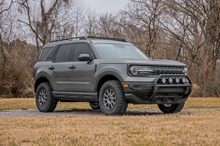 Передняя защитная дуга, свет серии Black, Ford Bronco Sport (2021–2024), Rough Country — фото 7
