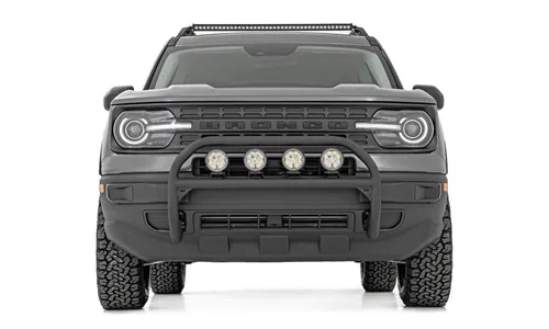 Передняя защитная дуга, круглые LED-фары 101,6 мм (4 дюйма), Ford Bronco Sport (2021–2024), Rough Country — фото 3