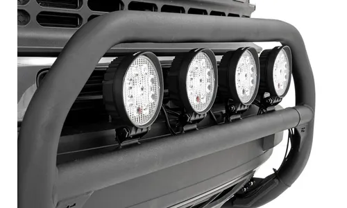 Передняя защитная дуга, круглые LED-фары 101,6 мм (4 дюйма), Ford Bronco Sport (2021–2024), Rough Country — фото 5