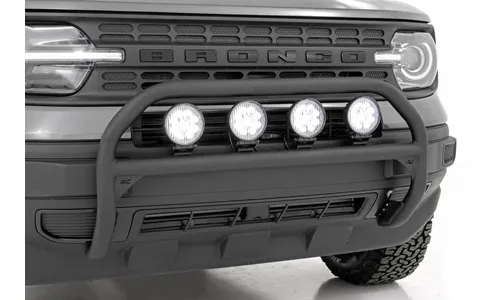 Передняя защитная дуга, круглые LED-фары 101,6 мм (4 дюйма), Ford Bronco Sport (2021–2024), Rough Country — фото 7