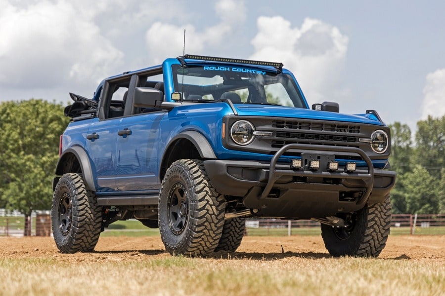 Передняя защитная дуга, свет серии Black, Ford Bronco VI, Rough Country — фото 7