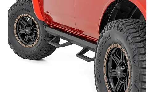 Регулируемые алюминиевые подножки SRL2, 4 двери, Ford Bronco VI, Rough Country — фото 1