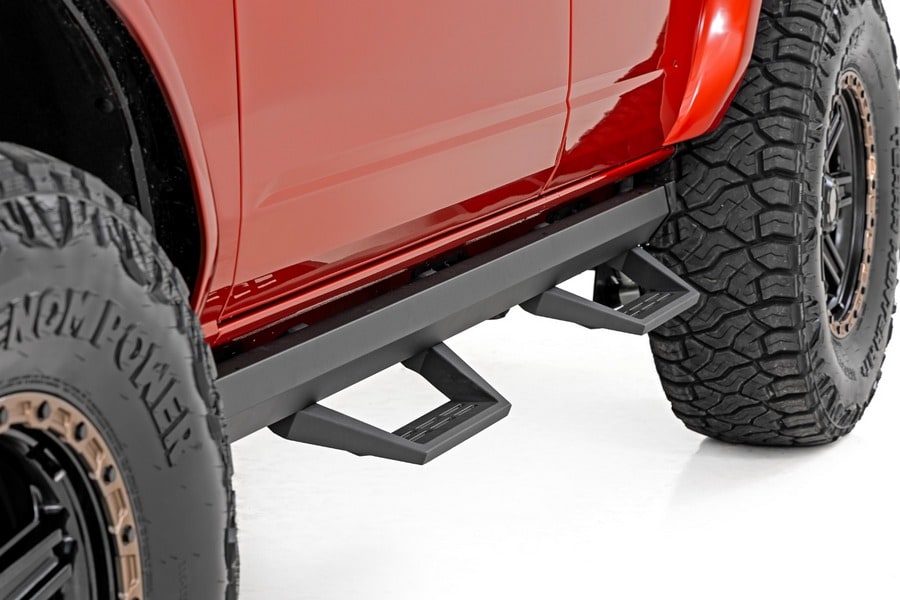 Регулируемые алюминиевые подножки SRL2, 4 двери, Ford Bronco VI, Rough Country — фото 4