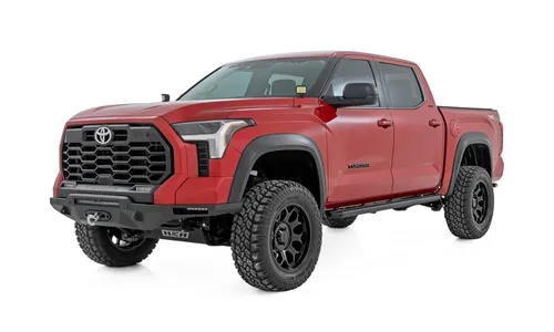 Боковые подножки с многоцветной LED-подсветкой, кабина CrewMax, Toyota Tundra III, Rough Country — фото 4