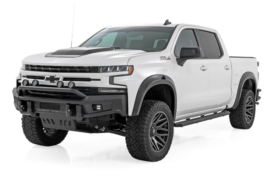 Боковые подножки с многоцветной LED-подсветкой, кабина Crew Cab, Rough Country — фото 3