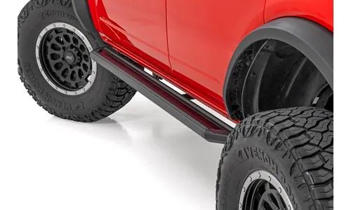 Боковые подножки с многоцветной LED-подсветкой, 4 двери, Ford Bronco VI, Rough Country — фото 2