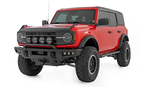 Боковые подножки с многоцветной LED-подсветкой, 4 двери, Ford Bronco VI, Rough Country — фото 3