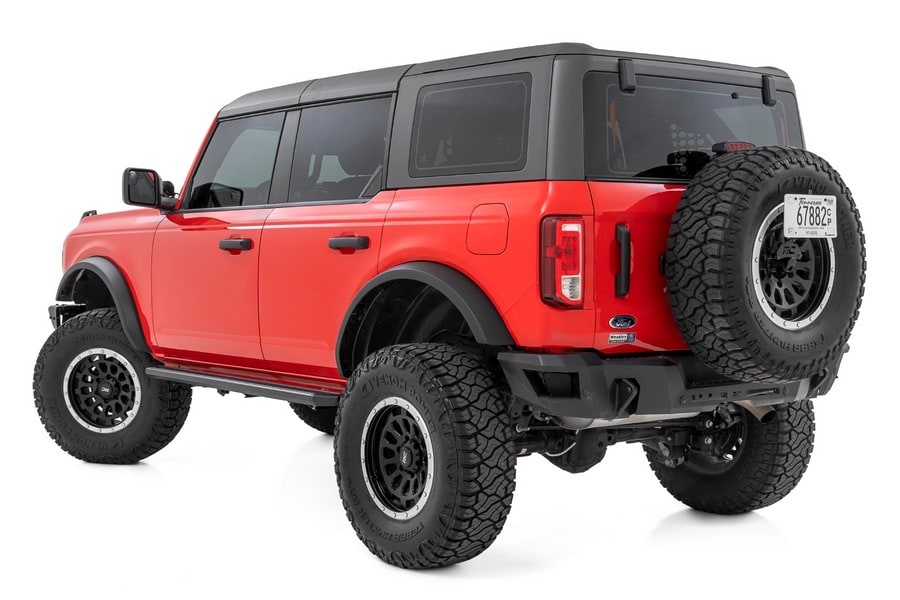 Боковые подножки с многоцветной LED-подсветкой, 4 двери, Ford Bronco VI, Rough Country — фото 4
