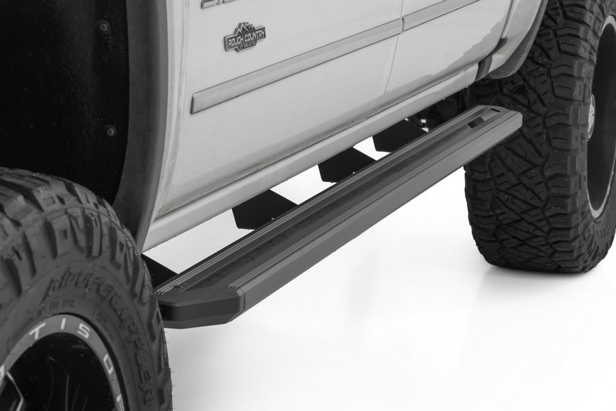 Боковые подножки с многоцветной LED-подсветкой, кабина Crew Cab, Rough Country — фото 4
