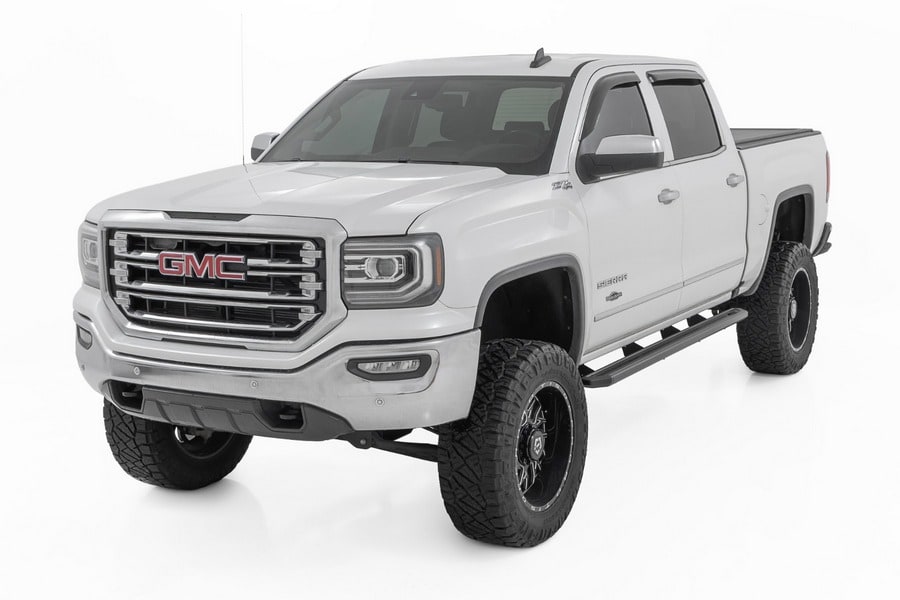 Боковые подножки с многоцветной LED-подсветкой, кабина Crew Cab, Rough Country — фото 5