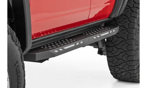 Боковые подножки AC2, янтарный и белый свет, 4 двери, Ford Bronco VI, Rough Country — фото 5