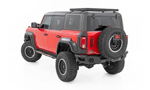 Боковые подножки AC2, янтарный и белый свет, 4 двери, Ford Bronco VI, Rough Country — фото 6