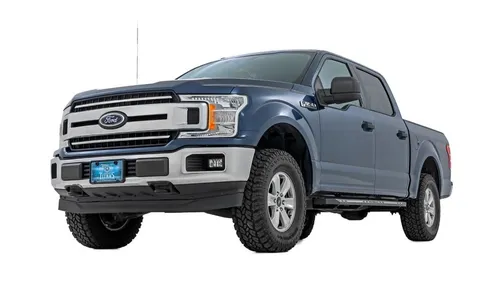 Боковые подножки AC2, янтарный и белый свет, кабина Crew Cab, Rough Country — фото 4