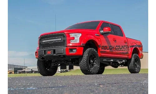 Сетчатая решётка радиатора, свет серии Black, Ford F-150 (2015–2017), Rough Country — фото 7