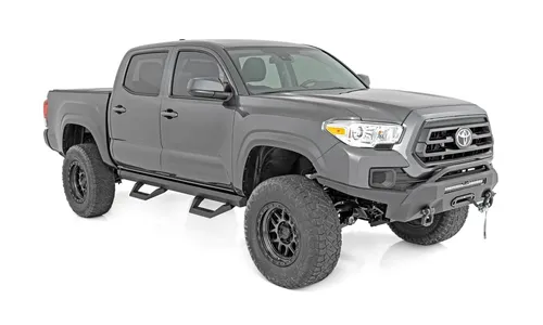 Регулируемые алюминиевые подножки SRX2, кабина Double Cab, Toyota Tacoma (2005–2023), Rough Country — фото 2