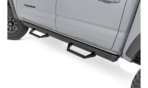Регулируемые алюминиевые подножки SRL2, кабина Double Cab, Toyota Tacoma (2005–2023), Rough Country — фото 1
