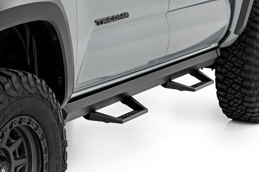 Регулируемые алюминиевые подножки SRL2, кабина Double Cab, Toyota Tacoma (2005–2023), Rough Country — фото 4