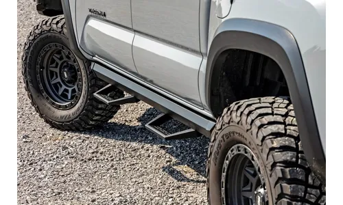 Регулируемые алюминиевые подножки SRL2, кабина Double Cab, Toyota Tacoma (2005–2023), Rough Country — фото 6