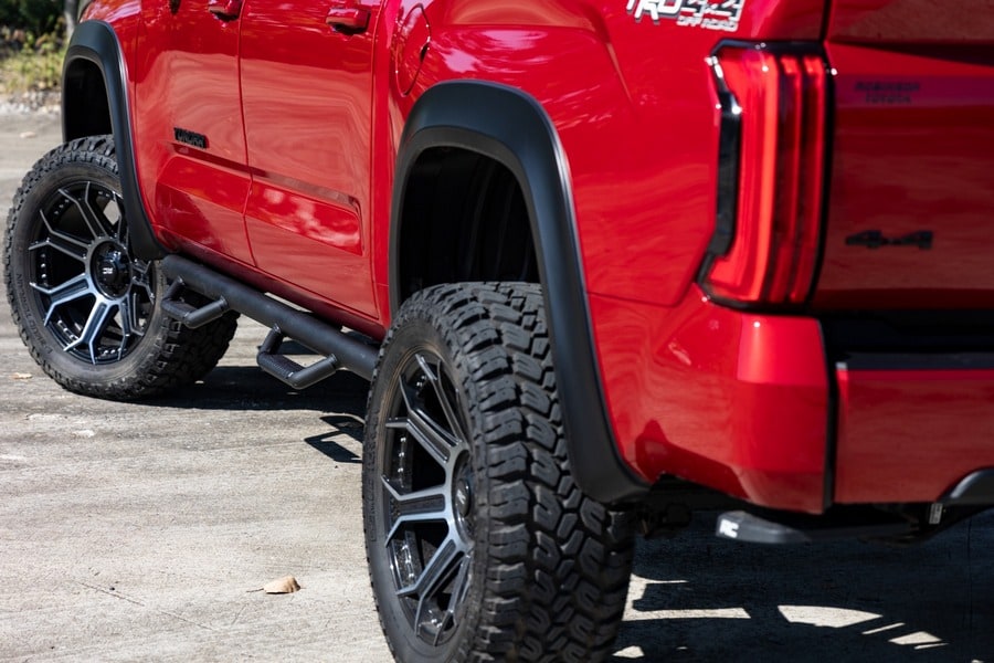 Трубчатые подножки, по длине кабины, кабина CrewMax, Toyota Tundra III, Rough Country — фото 5
