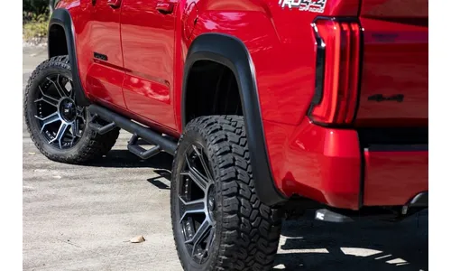 Трубчатые подножки, по длине кабины, кабина CrewMax, Toyota Tundra III, Rough Country — фото 5