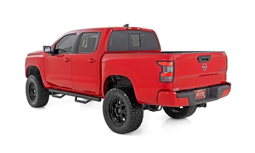 Трубчатые подножки, по длине кабины, кабина Crew Cab, Nissan Frontier (2005–2026), Rough Country — фото 3
