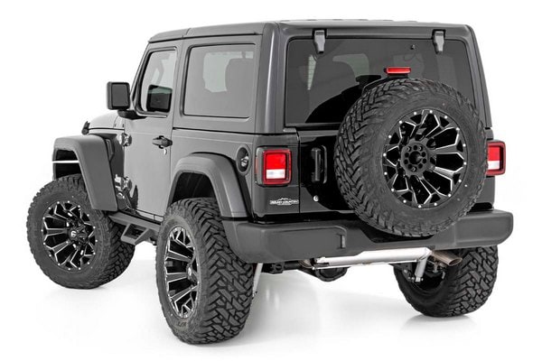Контурные подножки с пониженными ступенями, 2 двери, Jeep Wrangler JL, Rough Country — фото 3